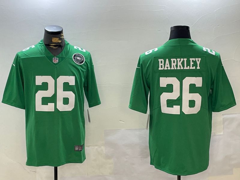 Men Philadelphia Eagles #26 Barkley Green Second generation 2024 Nike Limited NFL Jersey style 7->philadelphia eagles->NFL Jersey